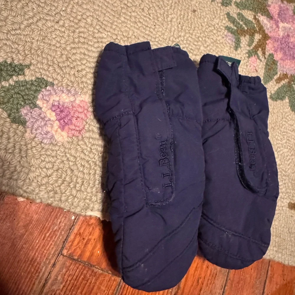 L.L. Bean Dark Blue Toddler Mittens 2-3 years